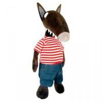 Peluche Lobo vestido (60 cm)